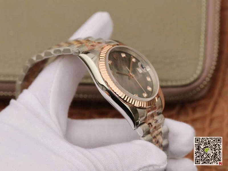 Rolex Date-Just 36mm GM Factory 1:1 Best Edition Replica Watch Gray Dial Swiss ETA3135