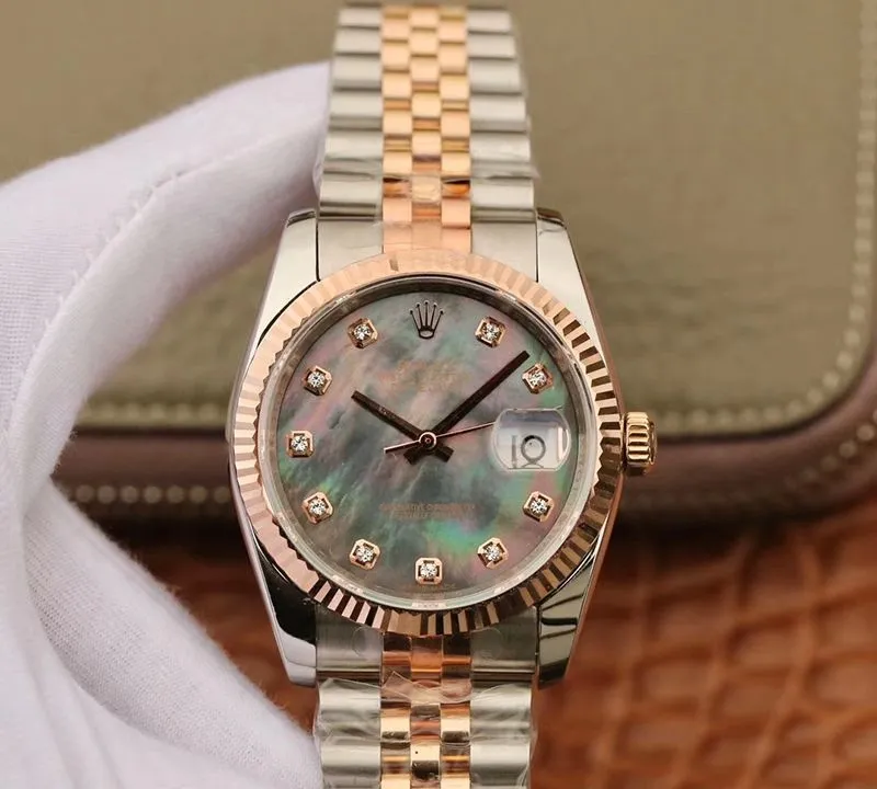 Rolex Date-Just 36mm GM Factory 1:1 Best Edition Replica Watch Gray Dial Swiss ETA3135