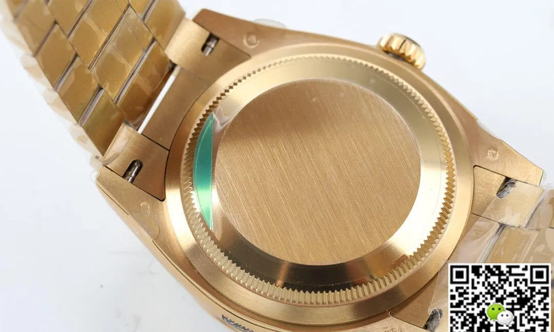 Rolex Day Date M128348RBR-0008 EW Factory 1:1 Best Edition Replica Watch Gold Diamond Dial