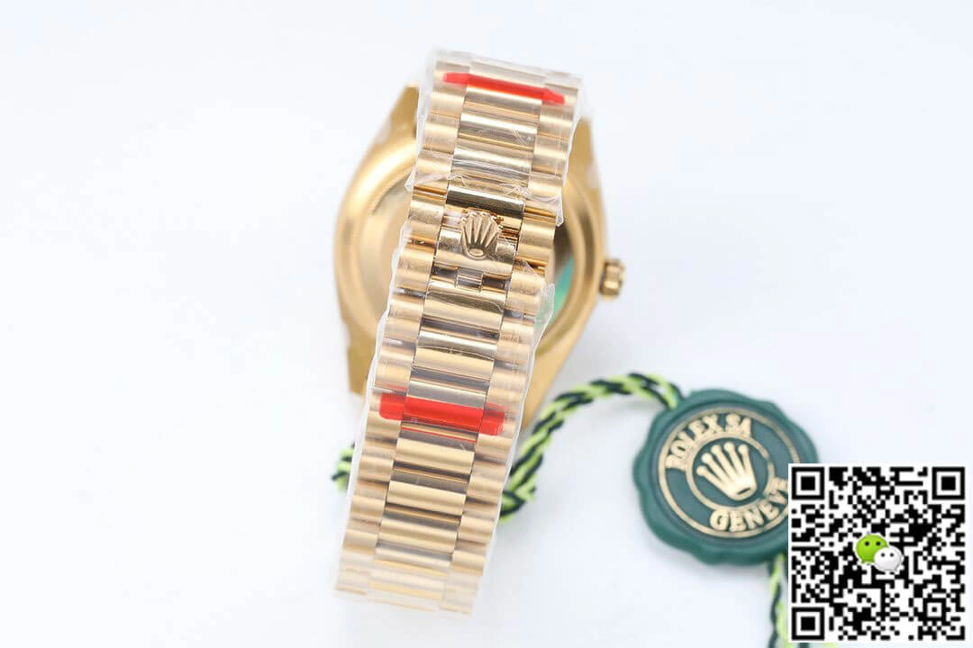 Rolex Day Date M128348RBR-0008 EW Factory 1:1 Best Edition Replica Watch Gold Diamond Dial