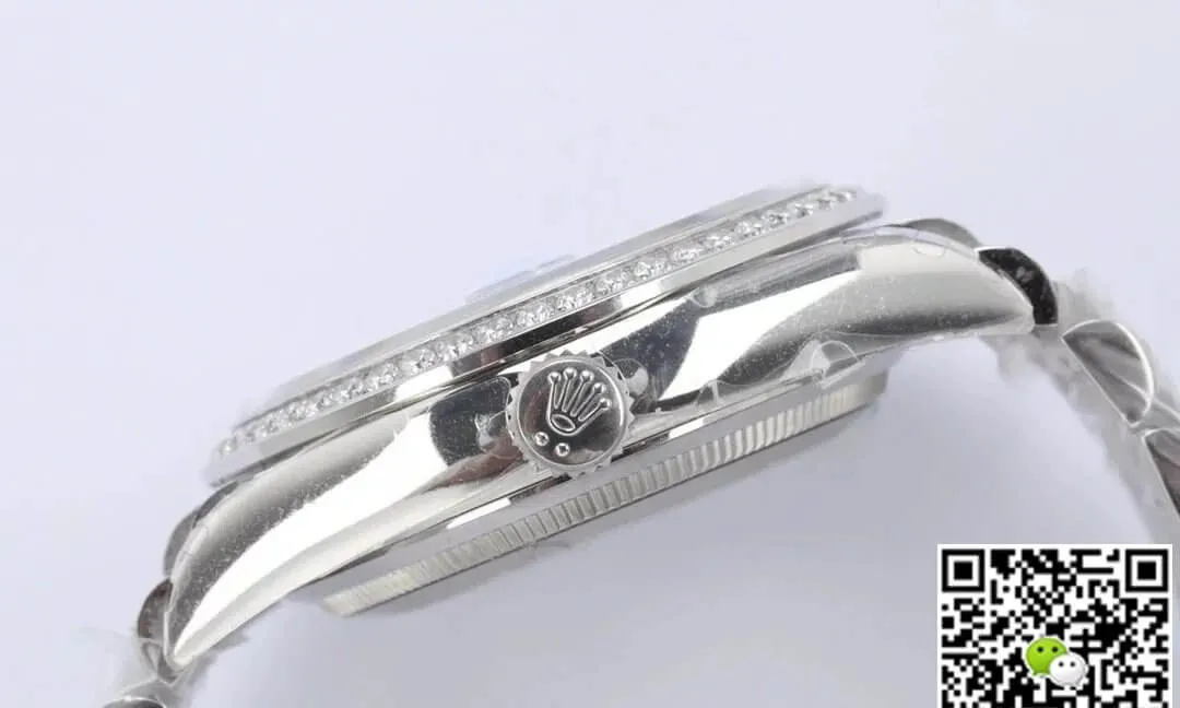 Rolex Day Date M128349RBR-0016 EW Factory 1:1 Best Edition Replica Watch Diamond-Set Bezel