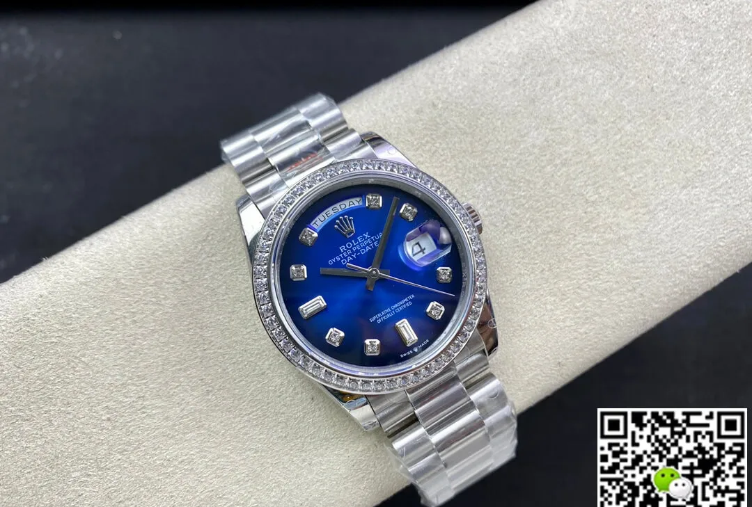 Rolex Day Date M128396TBR-0008 36MM GM Factory 1:1 Best Edition Replica Watch Diamond Dial