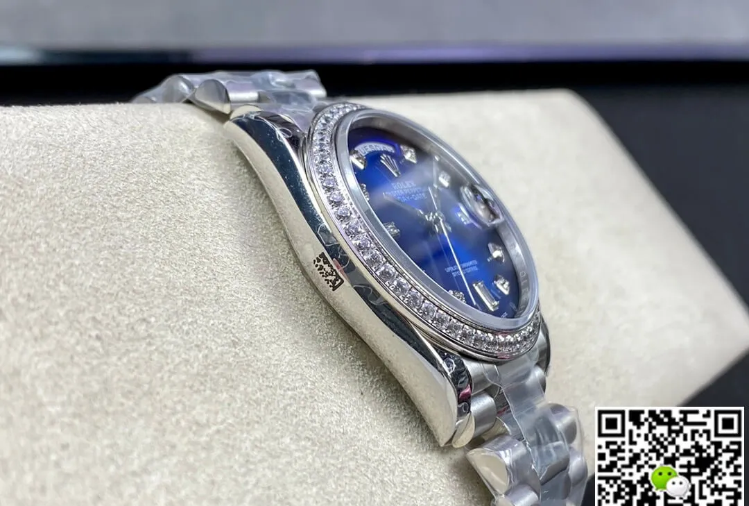 Rolex Day Date M128396TBR-0008 36MM GM Factory 1:1 Best Edition Replica Watch Diamond Dial