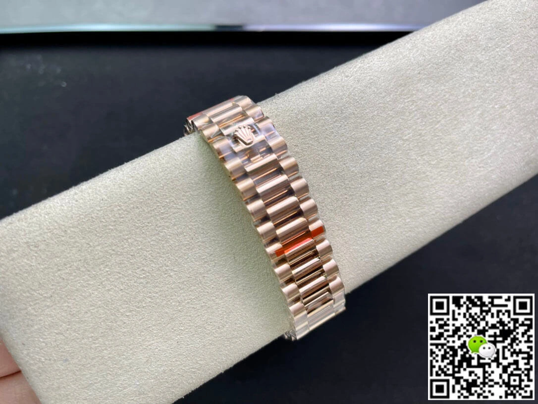 Rolex Day Date M228345RBR-0009 EW Factory 1:1 Best Edition Replica Watch Diamond-Set Bezel