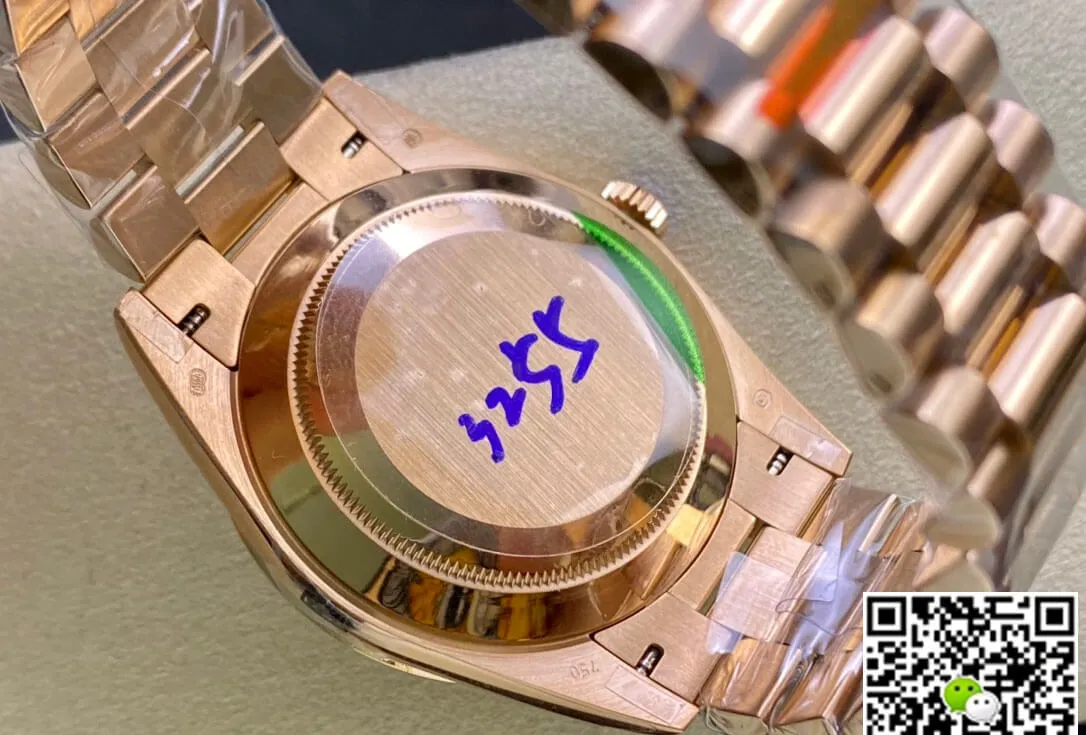 Rolex Day Date M228345RBR-0011 EW Factory 1:1 Best Edition Replica Watch Diamond-Set Bezel