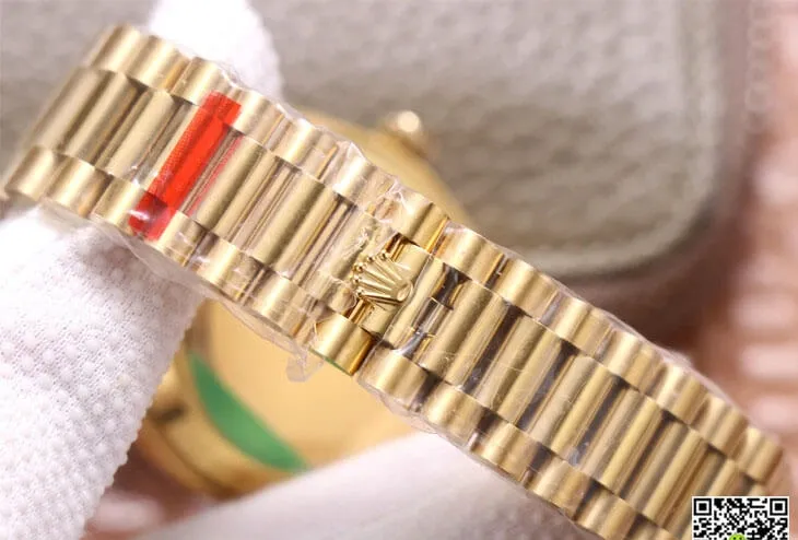 Rolex Day Date M228348RBR-0005 EW Factory 1:1 Best Edition Replica Watch Diamond-Set Bezel