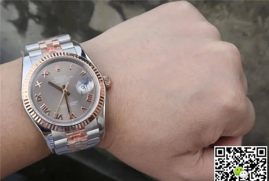 Rolex Datejust 116231-0087 36MM GM Factory 1:1 Best Edition Replica Watch Silver Strap