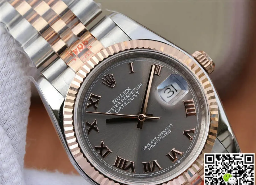 Rolex Datejust 116231-0087 36MM GM Factory 1:1 Best Edition Replica Watch Silver Strap