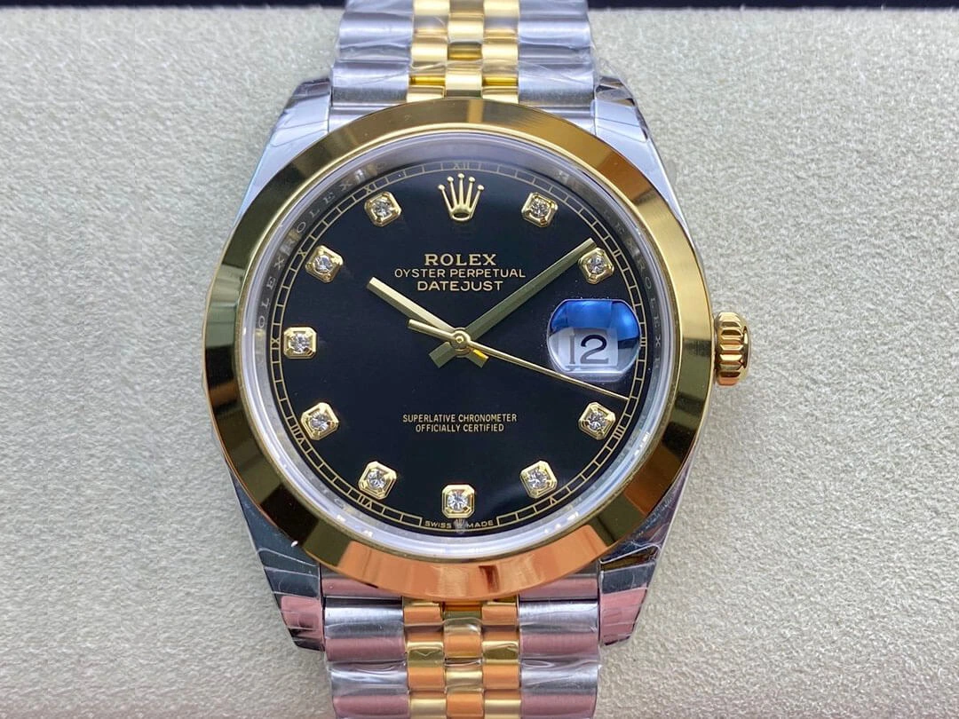 Rolex Datejust M126303-0006 EW Factory 1:1 Best Edition Replica Watch Diamond-set Dial