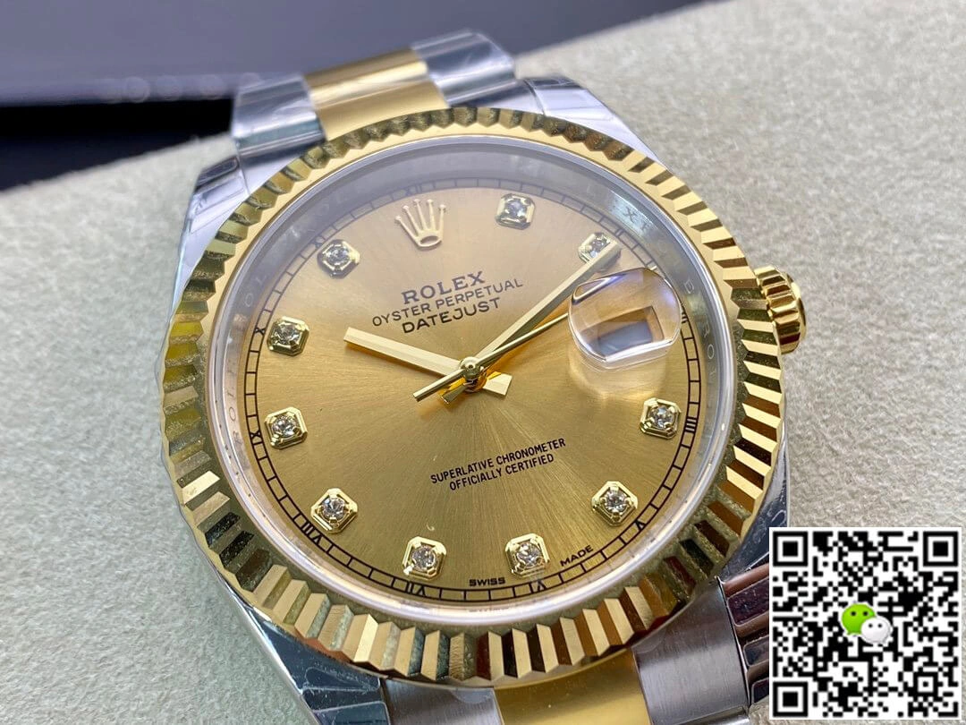Rolex Datejust M126333-0011 EW Factory 1:1 Best Edition Replica Watch Diamond-set Dial