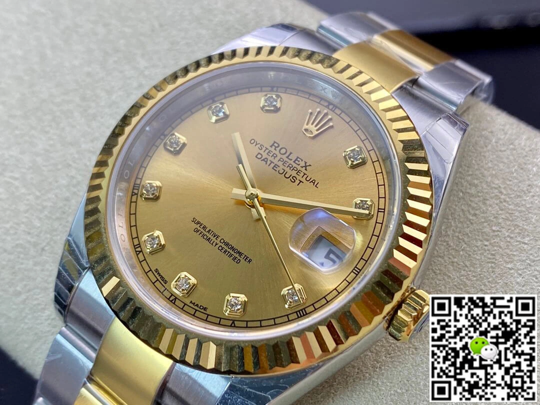 Rolex Datejust M126333-0011 EW Factory 1:1 Best Edition Replica Watch Diamond-set Dial