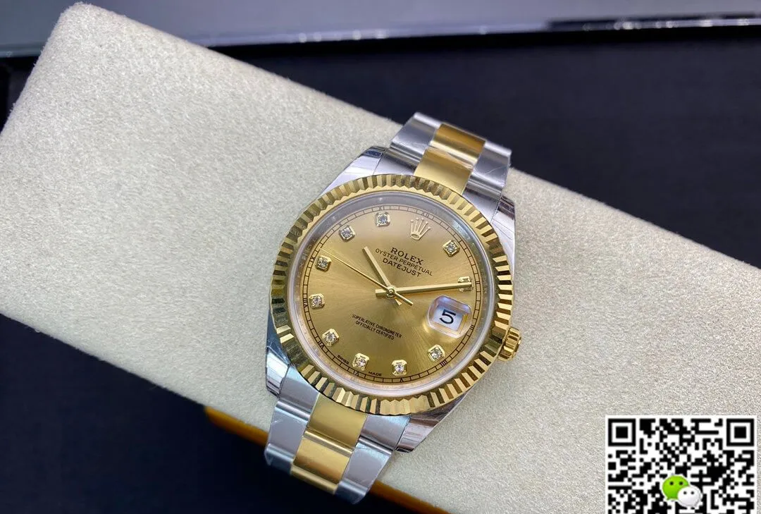 Rolex Datejust M126333-0011 EW Factory 1:1 Best Edition Replica Watch Diamond-set Dial