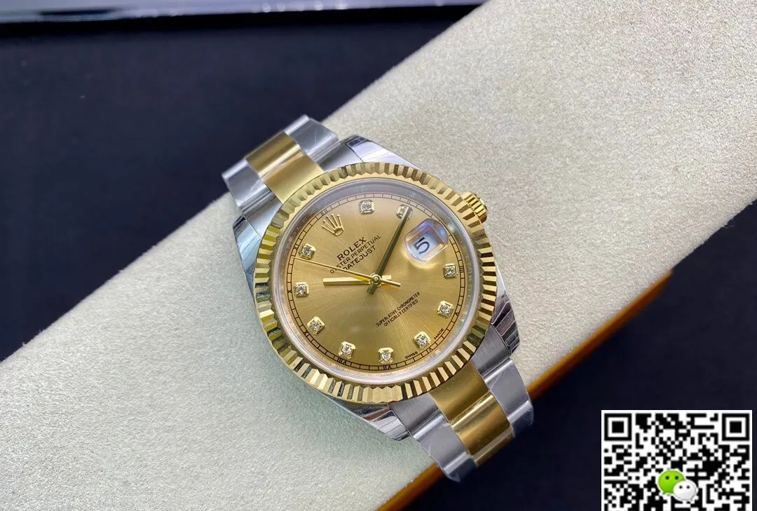 Rolex Datejust M126333-0011 EW Factory 1:1 Best Edition Replica Watch Diamond-set Dial