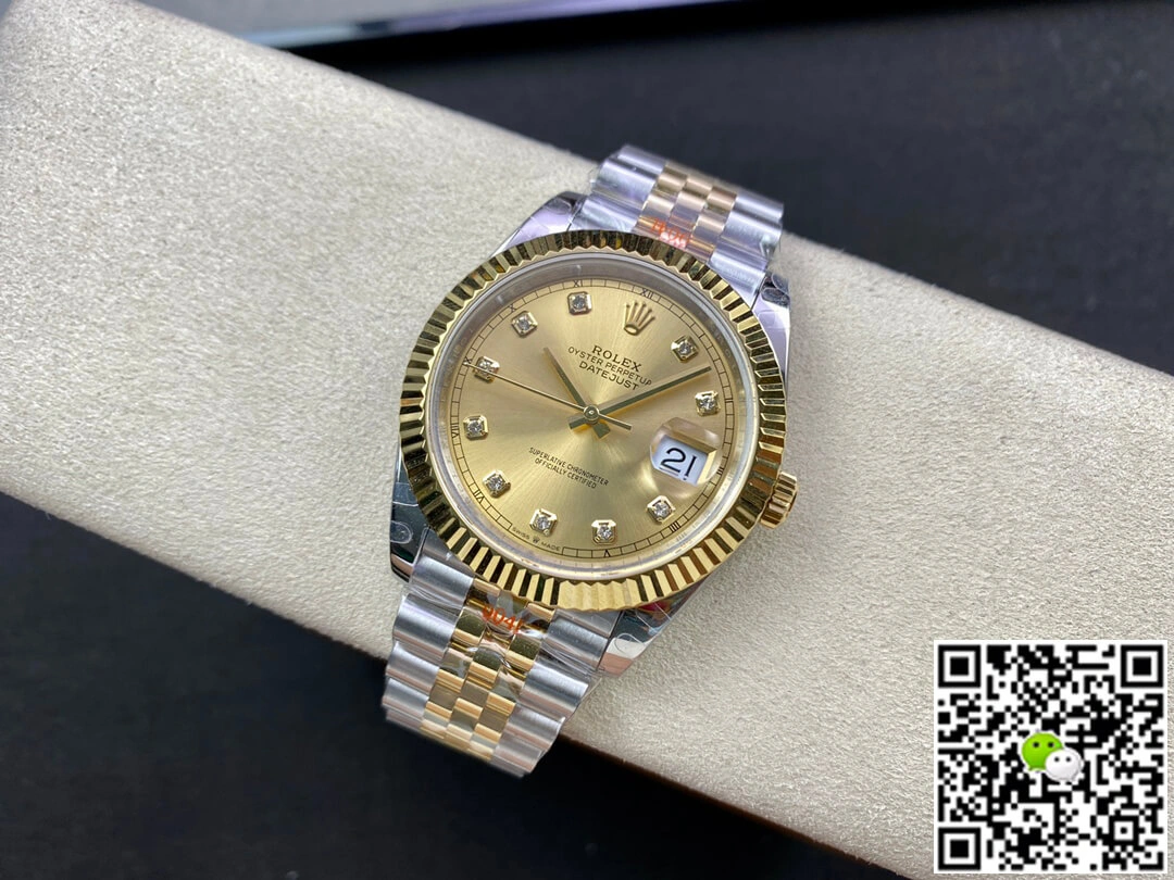 Rolex Datejust M126333-0012 GM Factory 1:1 Best Edition Replica Watch Yellow Gold Dial