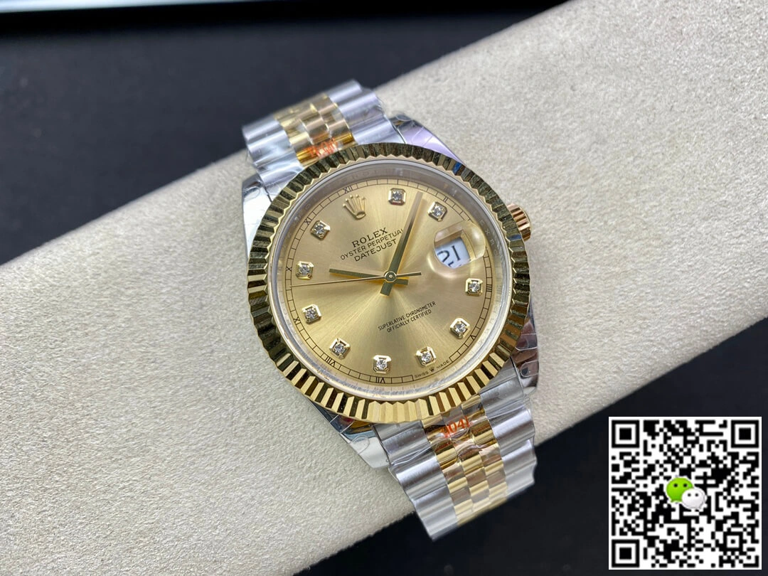 Rolex Datejust M126333-0012 GM Factory 1:1 Best Edition Replica Watch Yellow Gold Dial