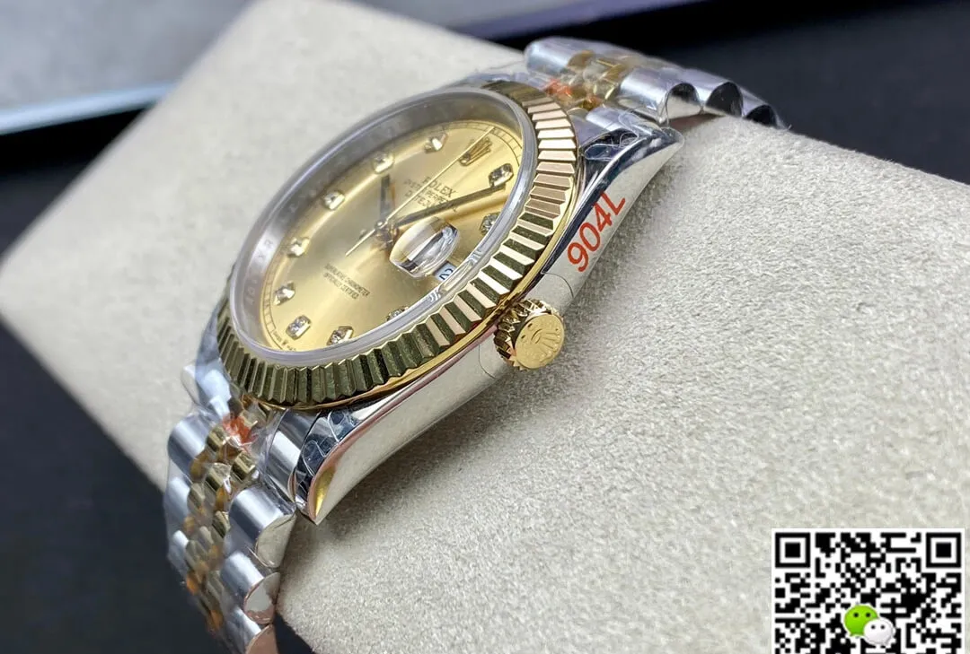 Rolex Datejust M126333-0012 GM Factory 1:1 Best Edition Replica Watch Yellow Gold Dial