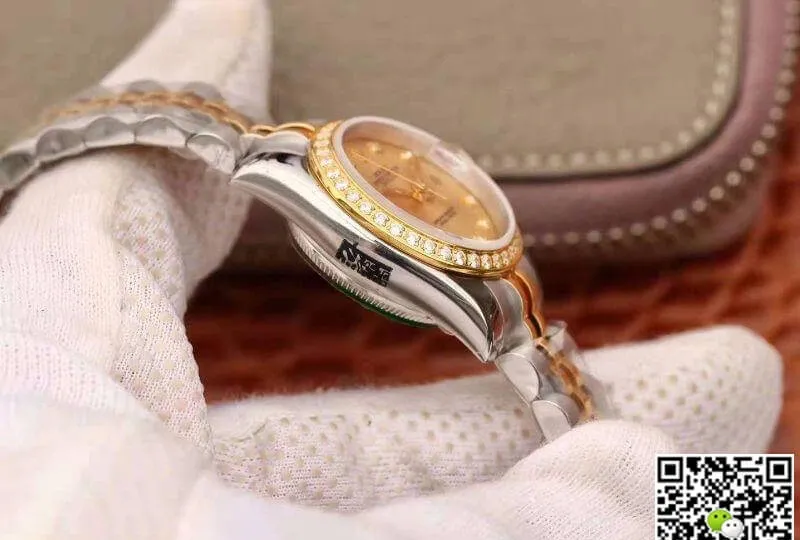 Rolex Lady Datejust M278383RBR-0026 1:1 Best Edition Replica Watch Swiss NH05 18K Gold Dial