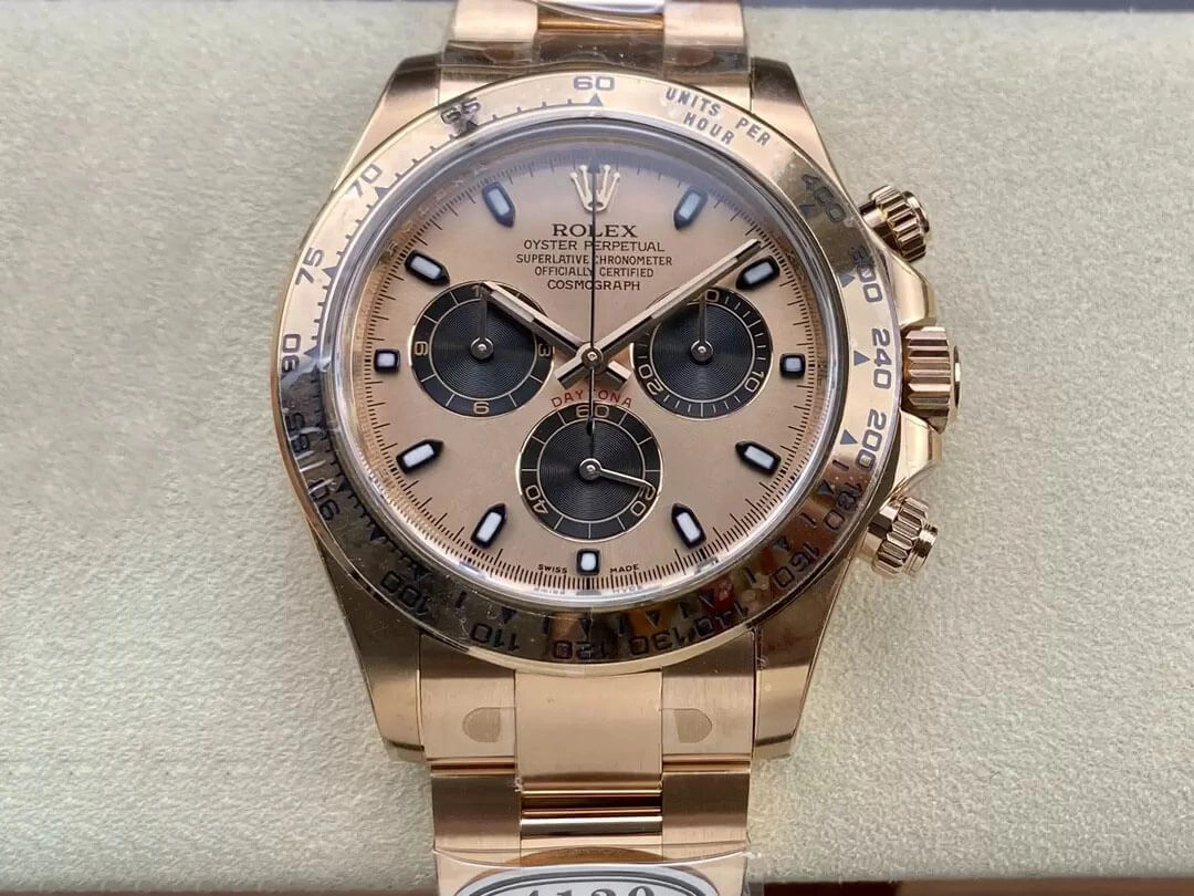 Rolex Cosmograph Daytona M116505-0009 Clean Factory 1:1 Best Edition Replica Watch Rose Gold Case