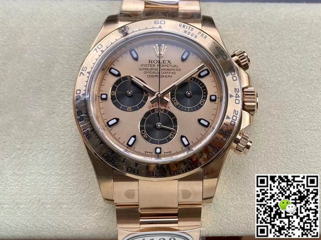 Rolex Cosmograph Daytona M116505-0009 Clean Factory 1:1 Best Edition Replica Watch Rose Gold Case