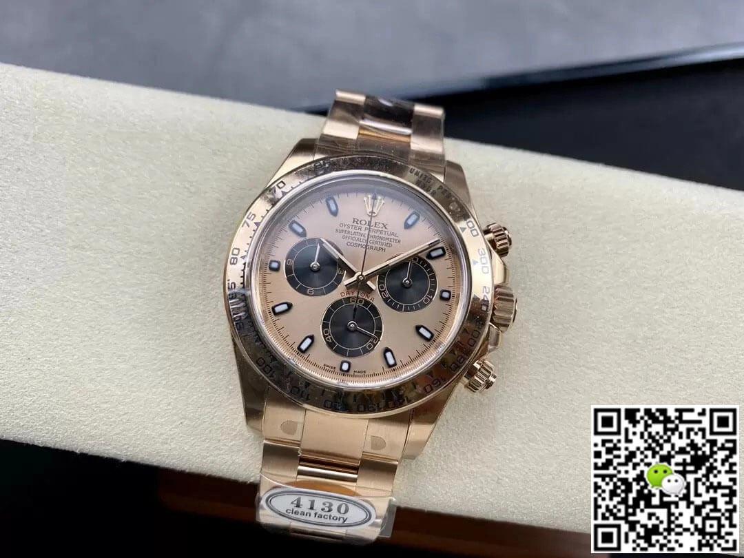 Rolex Cosmograph Daytona M116505-0009 Clean Factory 1:1 Best Edition Replica Watch Rose Gold Case