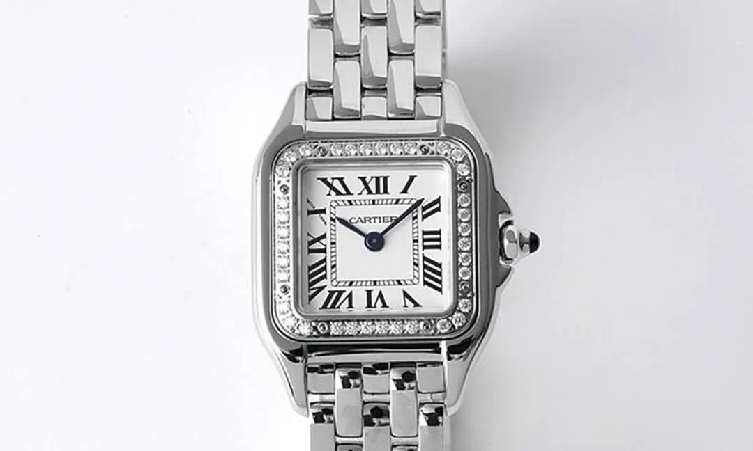 Panthere De Cartier W4PN0007 22MM BV Factory 1:1 Best Edition Replica Watch Diamond Bezel