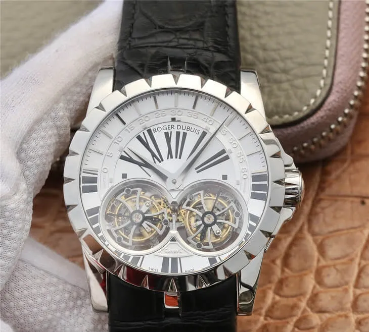 Roger Dubuis Excalibur RDDBEX0250 JB Factory 1:1 Best Edition Replica Watch White Dial