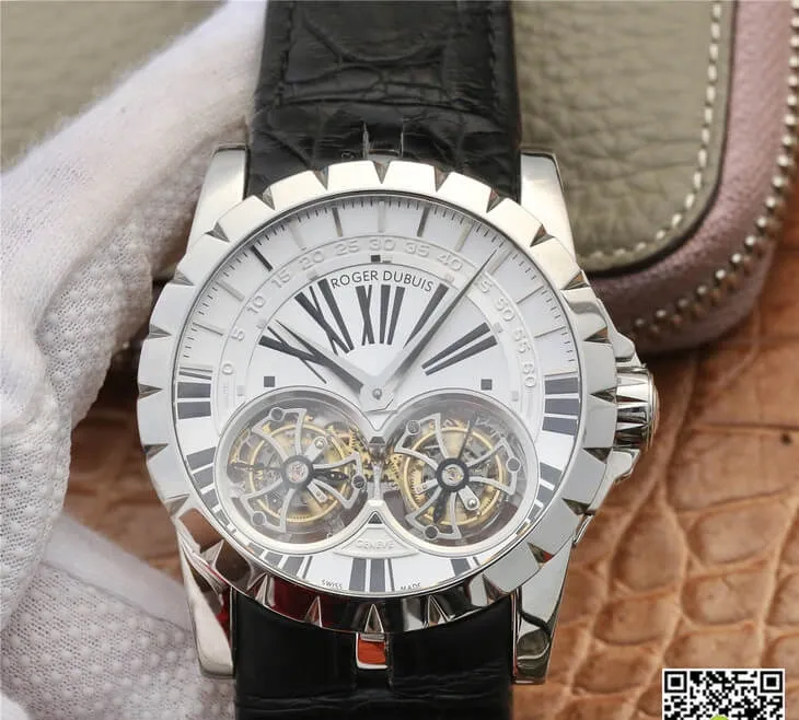 Roger Dubuis Excalibur RDDBEX0250 JB Factory 1:1 Best Edition Replica Watch White Dial