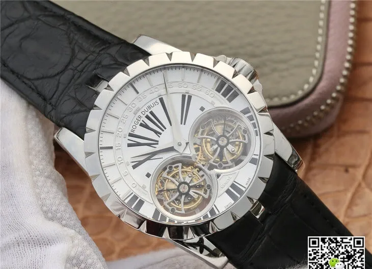 Roger Dubuis Excalibur RDDBEX0250 JB Factory 1:1 Best Edition Replica Watch White Dial