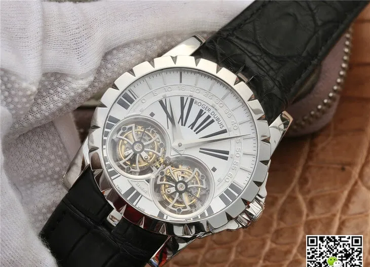 Roger Dubuis Excalibur RDDBEX0250 JB Factory 1:1 Best Edition Replica Watch White Dial
