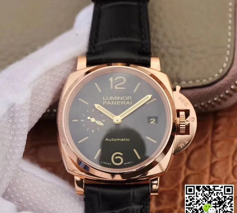 Panerai Luminor Due PAM01029 VS Factory 1:1 Best Edition Replica Watch Black Dial Swiss OP.XXXIV