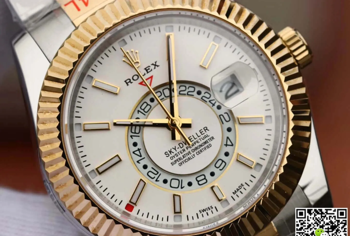 Rolex Sky Dweller M326933-0009 Noob Factory 1:1 Best Edition Replica Watch 904L White Dial