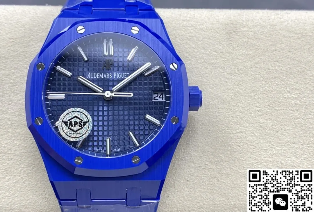 APS Factory Audemars Piguet Royal Oak 15500 Blue Dial 1:1 Best Edition Replica Watch