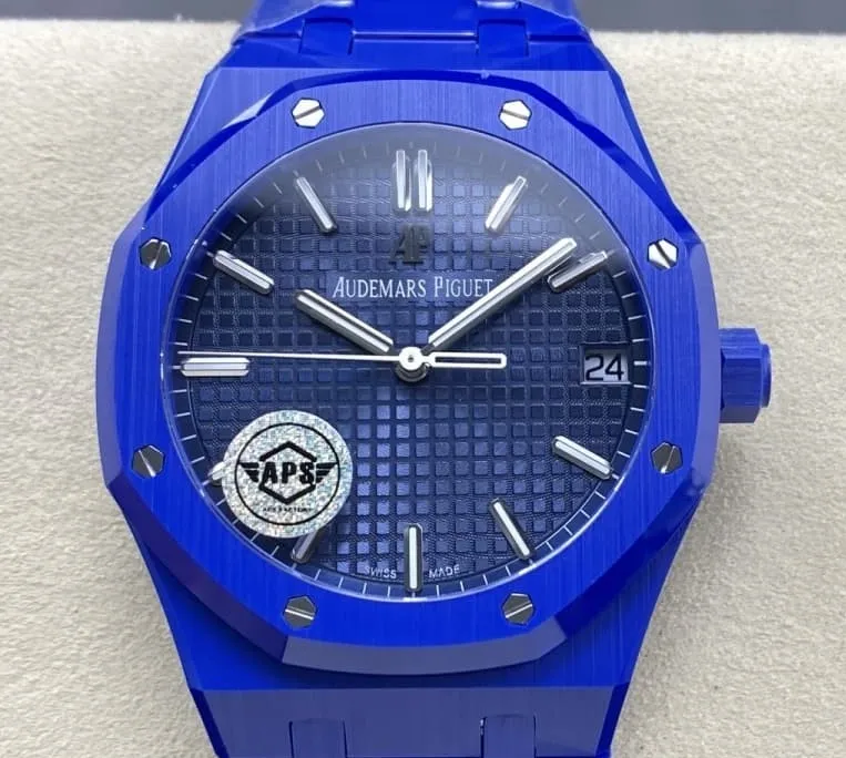 APS Factory Audemars Piguet Royal Oak 15500 Blue Dial 1:1 Best Edition Replica Watch