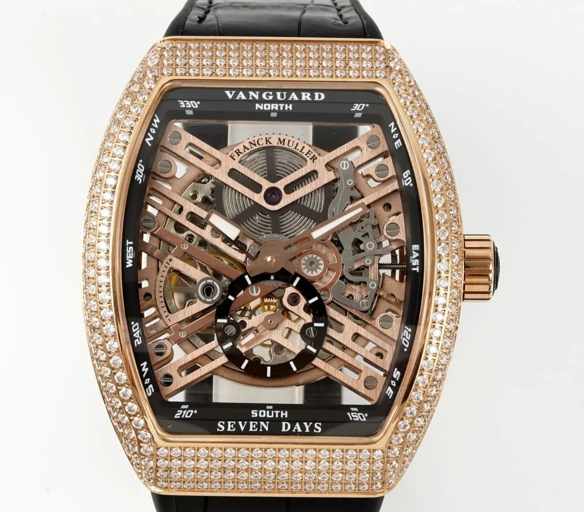 ABF Factory Franck Muller Tourbillon V45 Diamond Case 1:1 Best Edition Replica Watch