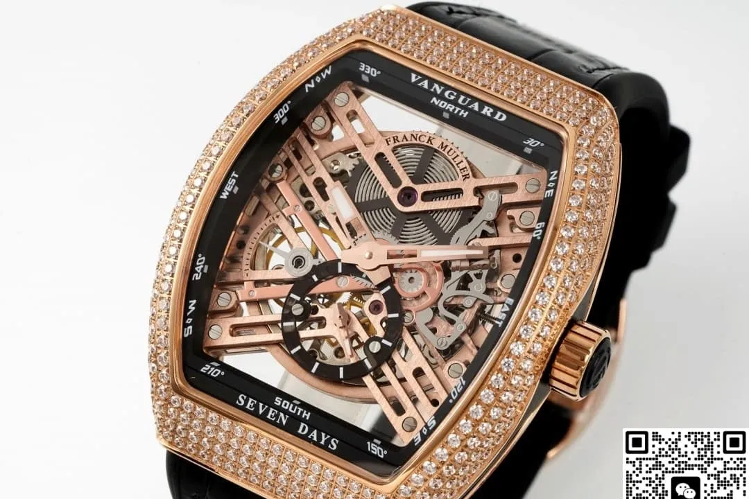 ABF Factory Franck Muller Tourbillon V45 Diamond Case 1:1 Best Edition Replica Watch