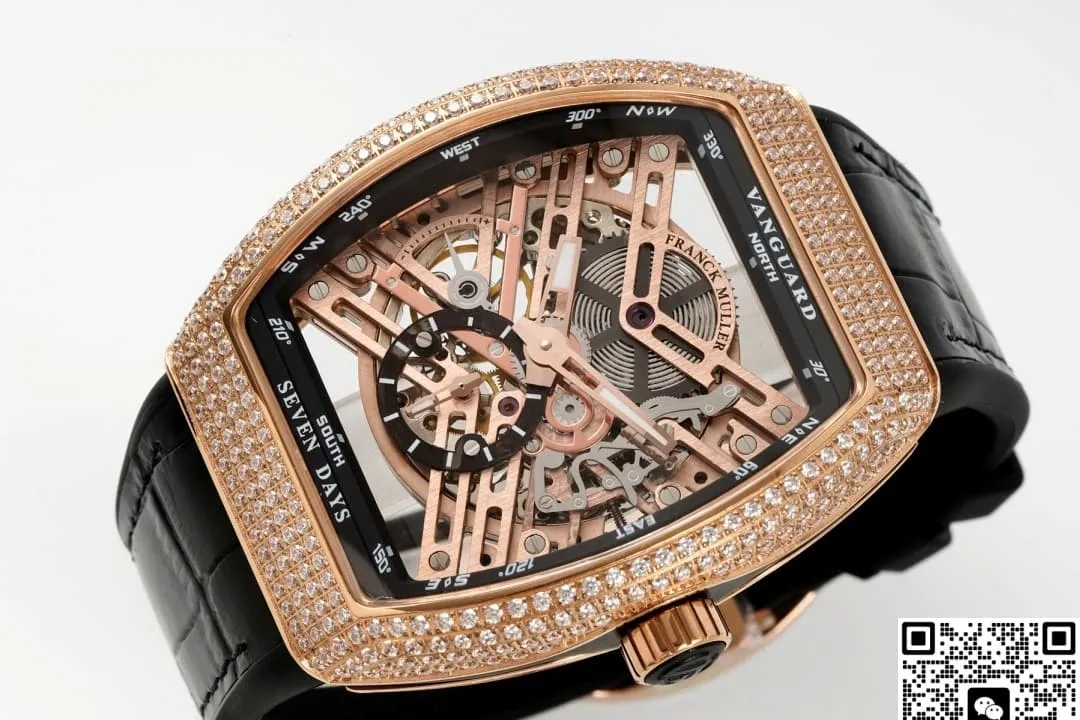 ABF Factory Franck Muller Tourbillon V45 Diamond Case 1:1 Best Edition Replica Watch