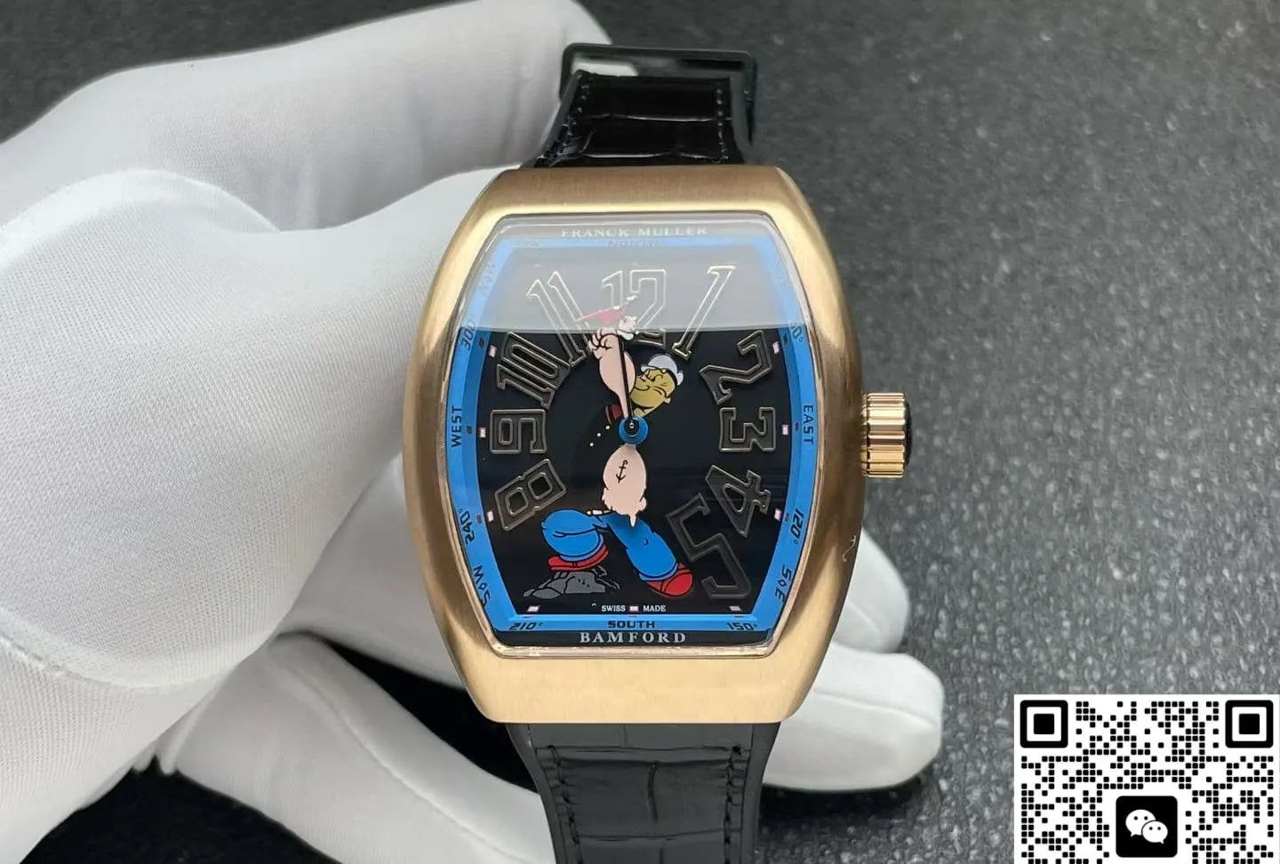 ABF Factory Franck Muller Vanguard x Popeye V45 SC DT 1:1 Best Edition Replica Watch