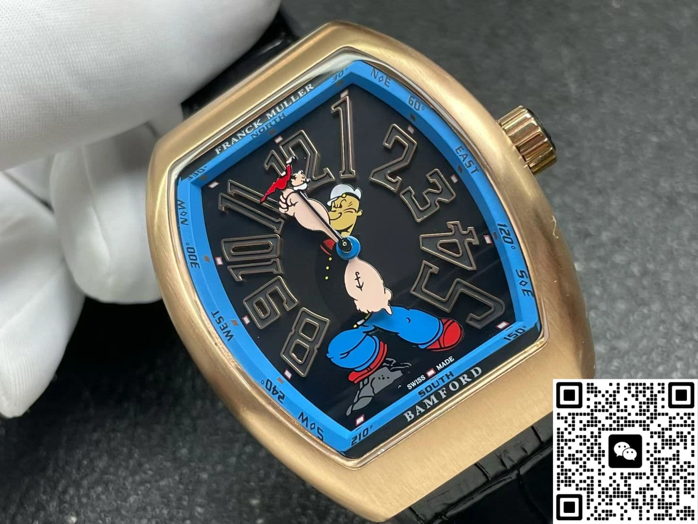 ABF Factory Franck Muller Vanguard x Popeye V45 SC DT 1:1 Best Edition Replica Watch