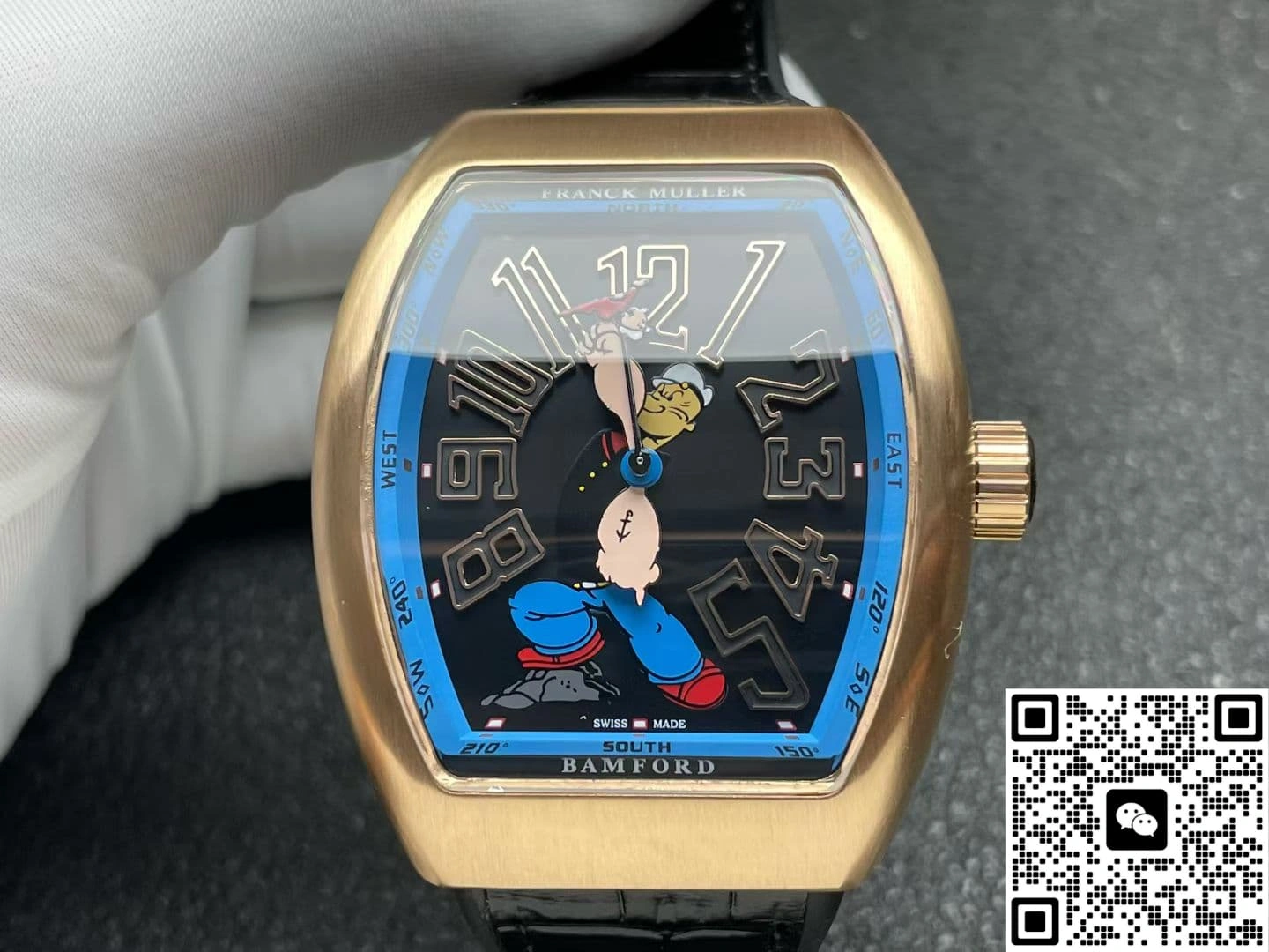 ABF Factory Franck Muller Vanguard x Popeye V45 SC DT 1:1 Best Edition Replica Watch