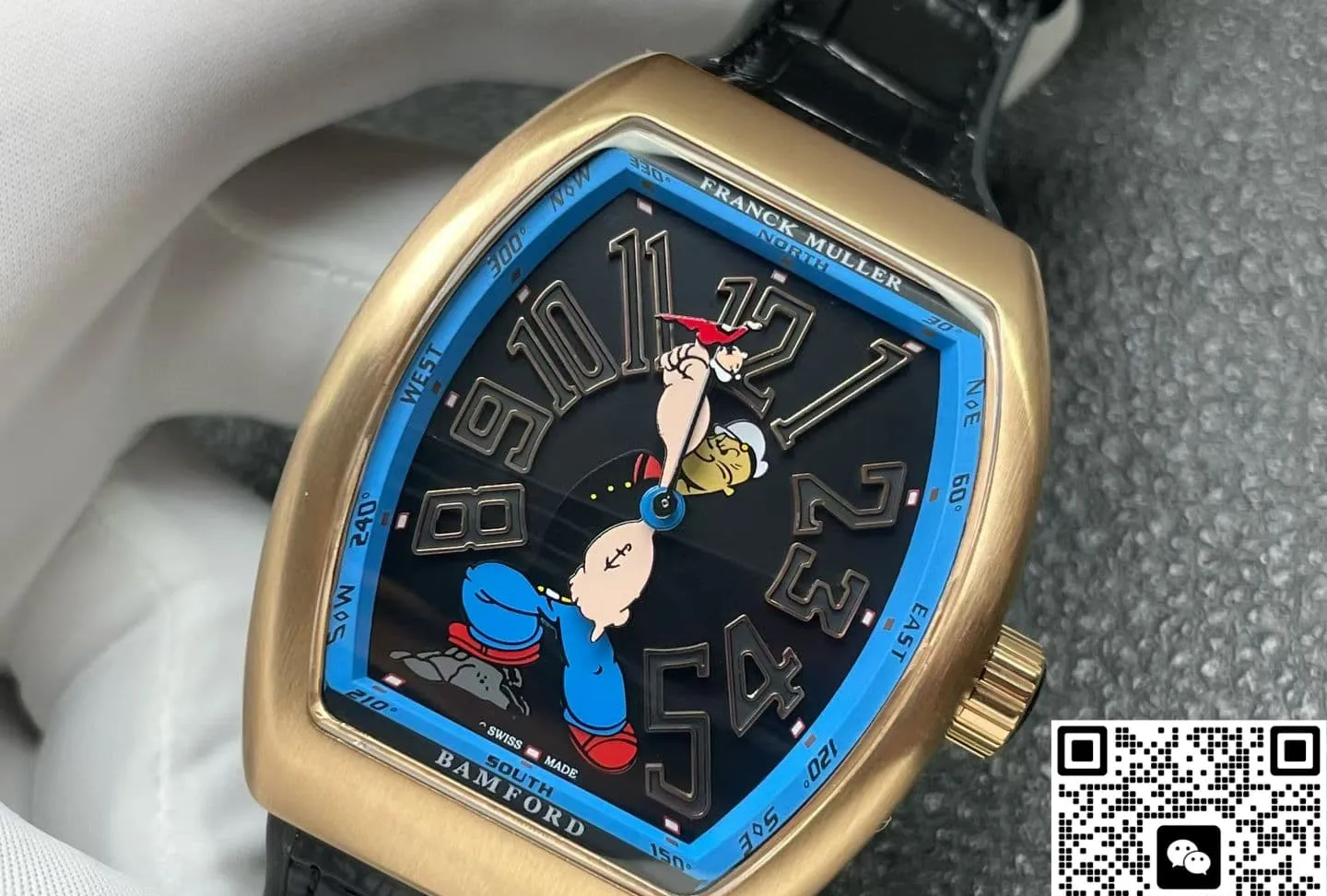 ABF Factory Franck Muller Vanguard x Popeye V45 SC DT 1:1 Best Edition Replica Watch