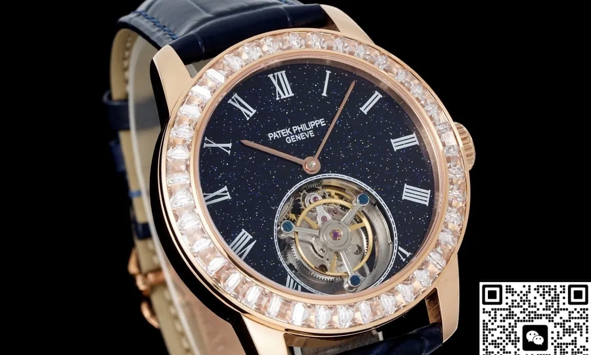 RMS Factory Patek Philippe Tourbillon Starry sky dial 1:1 Best Edition Replica Watch