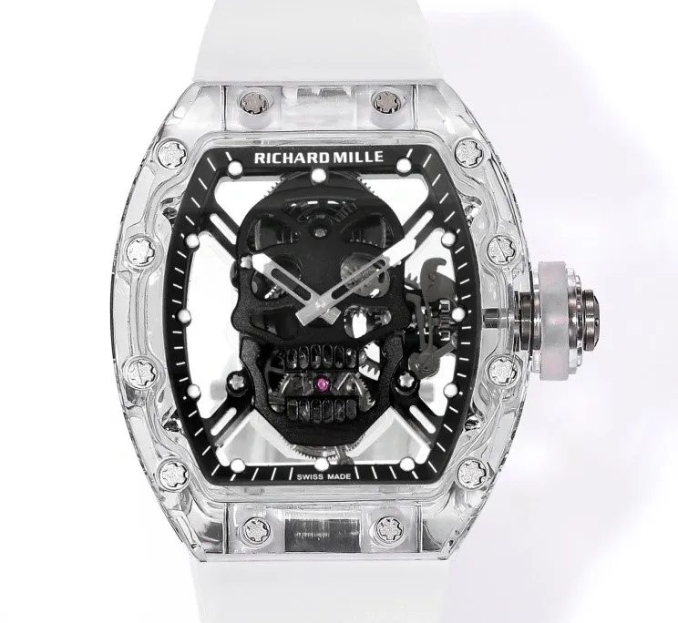MS Factory Richard Mille Tourbillon RM052 Skull Dial 1:1 Best Edition Replica Watch