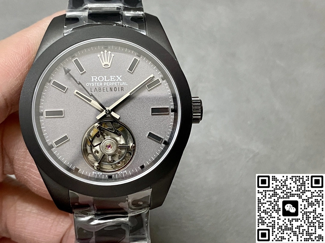 YS Factory Rolex Oyster 116400 Tourbillon Black case 1:1 Best Edition Replica Watch