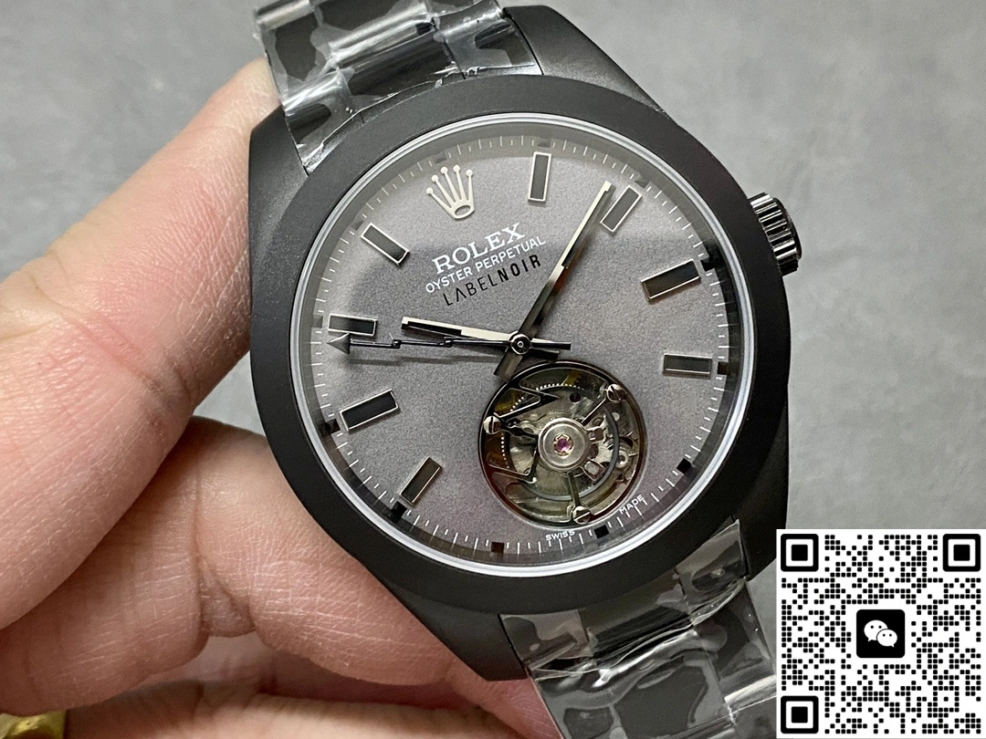 YS Factory Rolex Oyster 116400 Tourbillon Black case 1:1 Best Edition Replica Watch