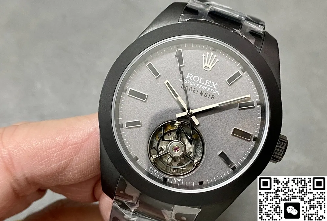 YS Factory Rolex Oyster 116400 Tourbillon Black case 1:1 Best Edition Replica Watch