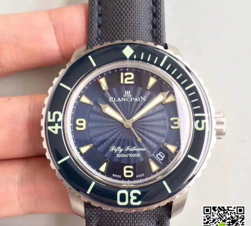 Blancpain Fifty Fathoms 5015D-1140-52B ZF Factory 1:1 Best Edition Replica Watch Swiss ETA2836-2