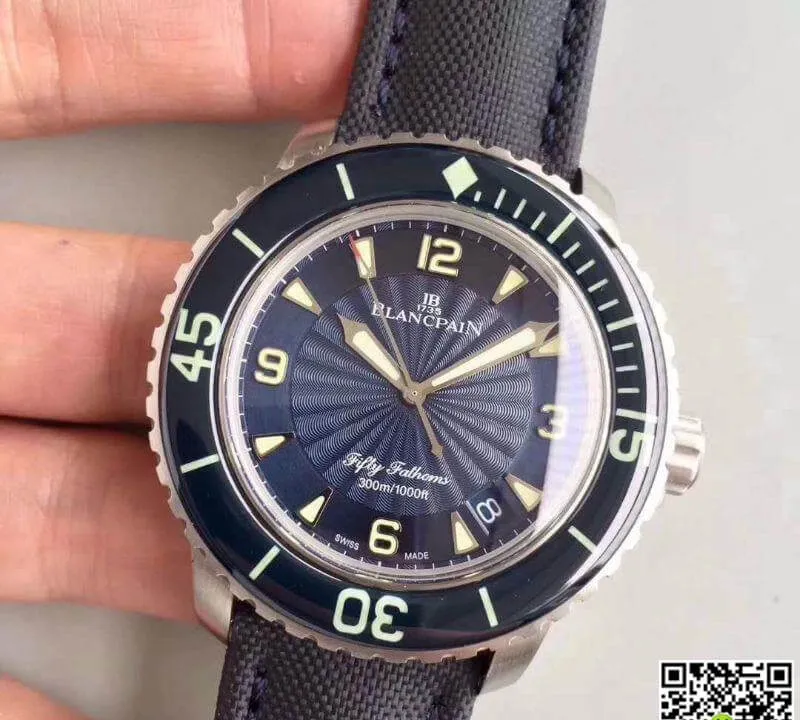 Blancpain Fifty Fathoms 5015D-1140-52B ZF Factory 1:1 Best Edition Replica Watch Swiss ETA2836-2