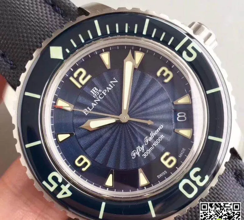 Blancpain Fifty Fathoms 5015D-1140-52B ZF Factory 1:1 Best Edition Replica Watch Swiss ETA2836-2