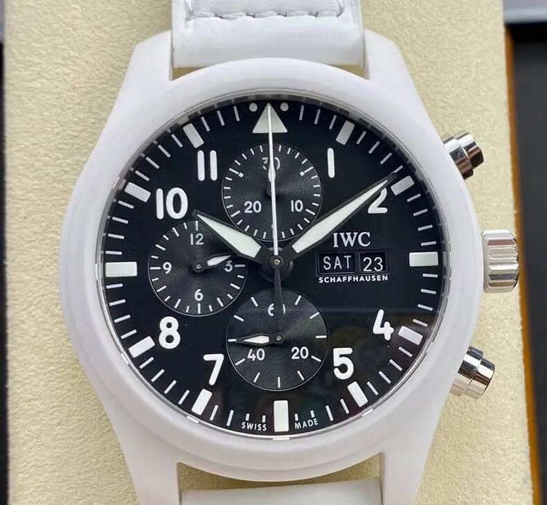 IWC Pilot TOP GUN IW389105 Lake Tahoe TPS Factory 1:1 Best Edition Replica Watch Ceramic Bezel