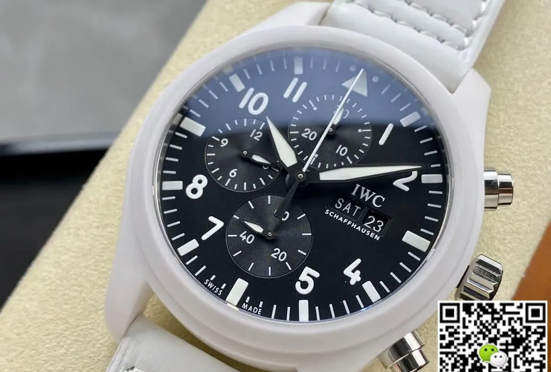 IWC Pilot TOP GUN IW389105 Lake Tahoe TPS Factory 1:1 Best Edition Replica Watch Ceramic Bezel